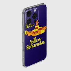 Чехол для iPhone 16 Pro силиконовый с защитой камеры The Beatles. Yellow Submarine - фото 2