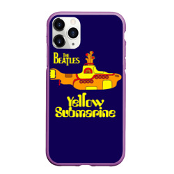 Чехол для iPhone 11 Pro Max матовый The Beatles. Yellow Submarine