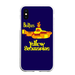 Чехол для iPhone XS Max матовый The Beatles. Yellow Submarine