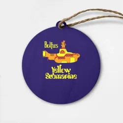 Деревянная игрушка круг The Beatles. Yellow Submarine