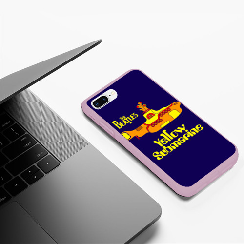 Чехол для iPhone 7Plus/8 Plus матовый The Beatles. Yellow Submarine, цвет розовый - фото 5