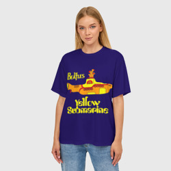 Женская футболка oversize 3D The Beatles. Yellow Submarine - фото 2