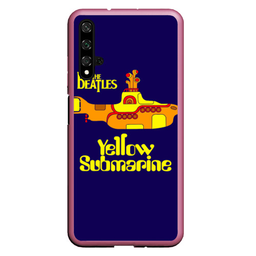 Чехол для Honor 20 The Beatles. Yellow Submarine, цвет малиновый