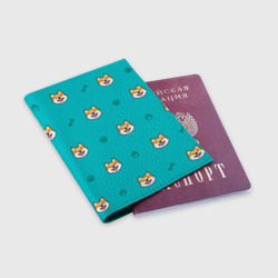 Обложка для паспорта матовая кожа Сиба-ину. Акита-ину - фото 2