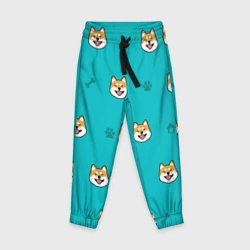 Детские брюки 3D Сиба-ину. Акита-ину