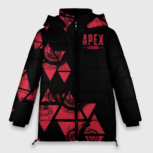 Женская зимняя куртка 3D с принтом Apex Legends, вид спереди #2