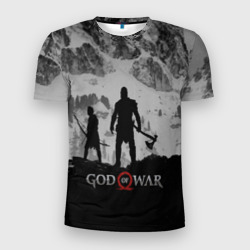 Мужская футболка 3D Slim God of war