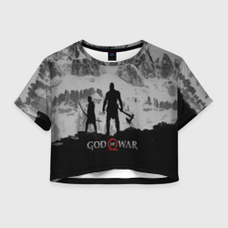 Женская футболка Crop-top 3D God of war