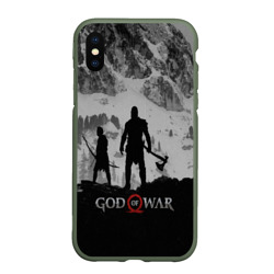 Чехол для iPhone XS Max матовый God of war