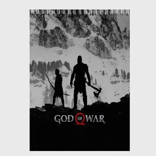 Скетчбук God of war, цвет белый