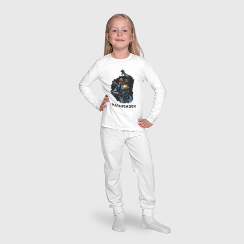 Детская пижама с лонгсливом хлопок Apex Legends, цвет белый - фото 7