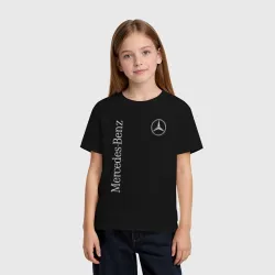 Детская футболка хлопок Mercedes Benz logo - фото 2