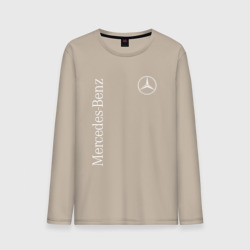 Мужской лонгслив хлопок Mercedes Benz logo