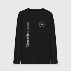Мужской лонгслив хлопок Mercedes Benz logo