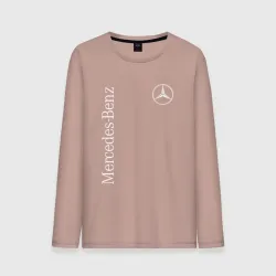 Мужской лонгслив хлопок Mercedes Benz logo