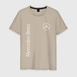 Мужская футболка хлопок Mercedes Benz logo