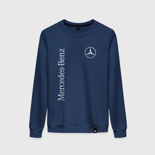 Женский свитшот хлопок Mercedes Benz logo