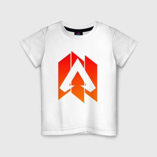 Детская футболка хлопок Apex Legends, цвет белый