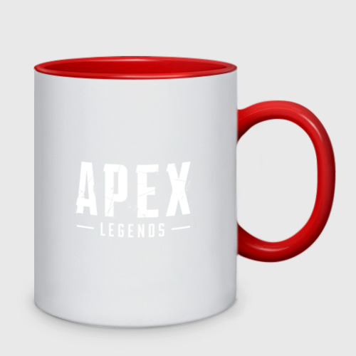 Кружка двухцветная Apex Legends, цвет белый + красный - фото 2