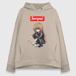 Женское худи Oversize хлопок Senpai Гопник