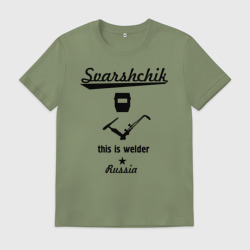 Мужская футболка хлопок Сварщик