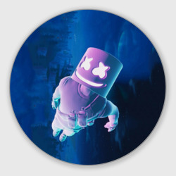 Круглый коврик для мышки Fortnite & Marshmello