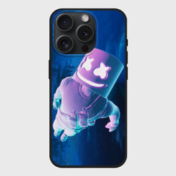 Чехол силиконовый для Apple iPhone 15 Pro матовый Fortnite & Marshmello