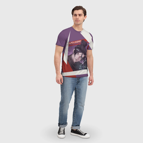 Мужская футболка 3D с принтом Apex Legends, вид сбоку #3
