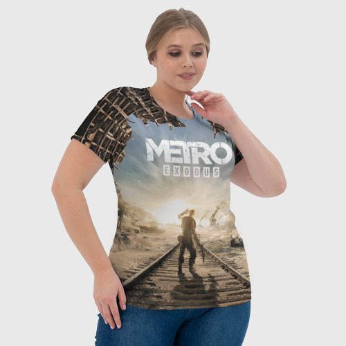 Женская футболка 3D Метро Исход, цвет 3D печать - фото 6