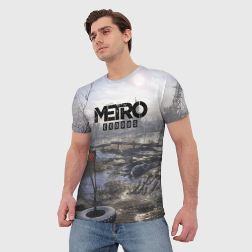 Мужская футболка 3D Метро, цвет 3D печать - фото 3