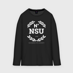 Мужской лонгслив oversize хлопок NSU