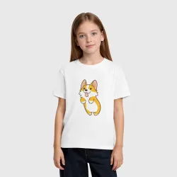Детская футболка хлопок Корги Лапочка милая - фото 2
