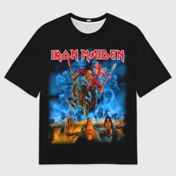 Мужская футболка oversize 3D Iron Maiden