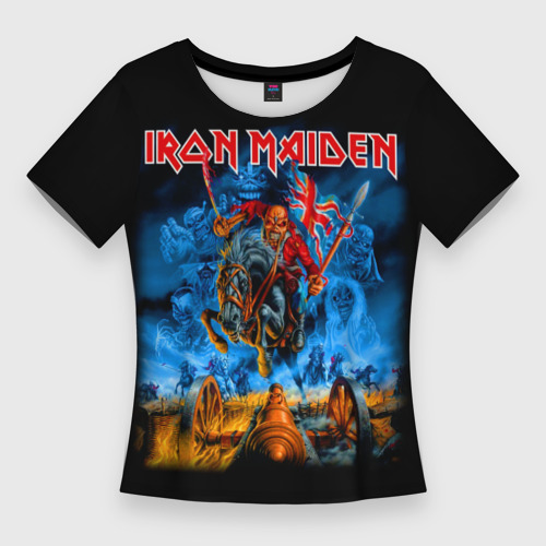 Женская футболка 3D Slim Iron Maiden, цвет 3D печать