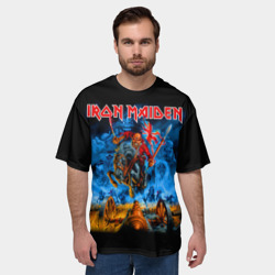 Мужская футболка oversize 3D Iron Maiden - фото 2