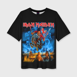 Женская футболка oversize 3D Iron Maiden