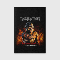 Обложка для паспорта матовая кожа Iron Maiden