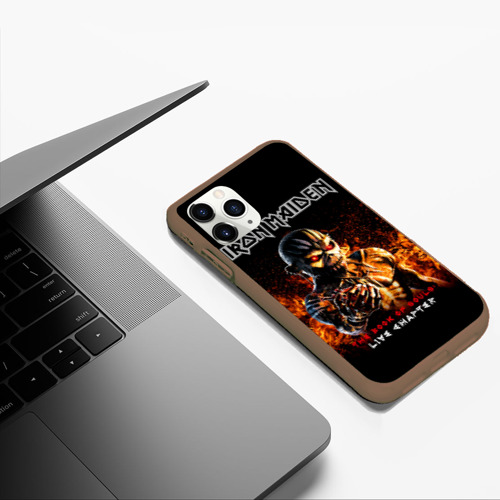 Чехол для iPhone 11 Pro Max матовый Iron Maiden, цвет коричневый - фото 5