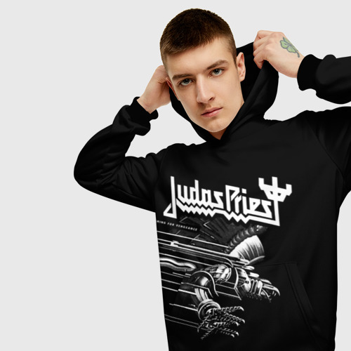 Мужская толстовка 3D Judas Priest, цвет черный - фото 5
