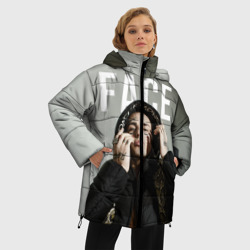 Женская зимняя куртка Oversize Face - slime - фото 2
