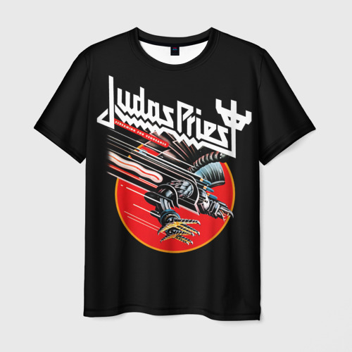 Мужская футболка с принтом Judas Priest, вид спереди №1