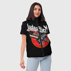 Женский жилет утепленный 3D Judas Priest - фото 2