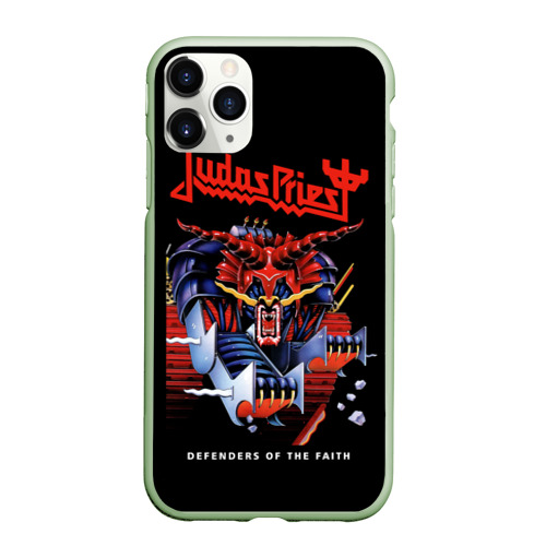 Чехол для iPhone 11 Pro матовый Judas Priest, цвет салатовый