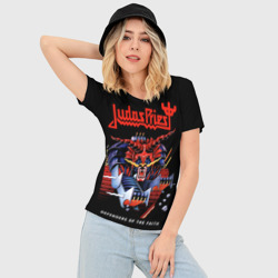 Женская футболка 3D Slim Judas Priest - фото 2