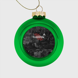 Ёлочный шар стеклянный/пластиковый You Are The Champion