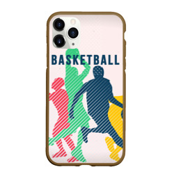 Чехол для iPhone 11 Pro Max матовый Баскетбол