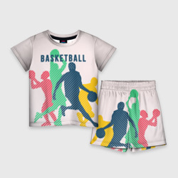 Детский костюм с шортами 3D Баскетбол