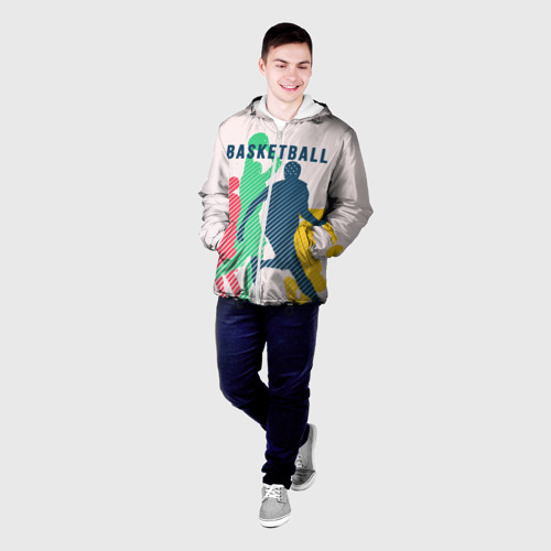 Мужская куртка 3D Баскетбол, цвет 3D печать - фото 3