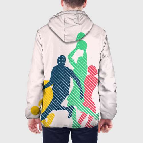 Мужская куртка 3D Баскетбол, цвет 3D печать - фото 5