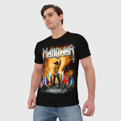 Мужская футболка 3D Manowar - фото 2